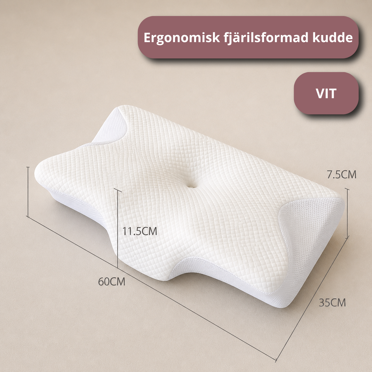Vakna utan nacksmärta med Butterflykudden