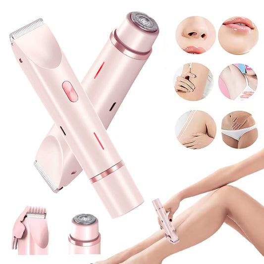 2-i-1 Elektrisk Lady Shaver – Dubbelhuvud, skonsam & vattentät