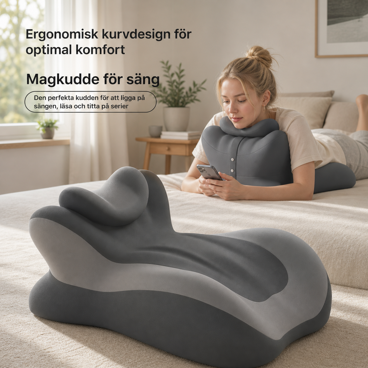 Scrolla, läs och titta – utan att belasta nacke och rygg