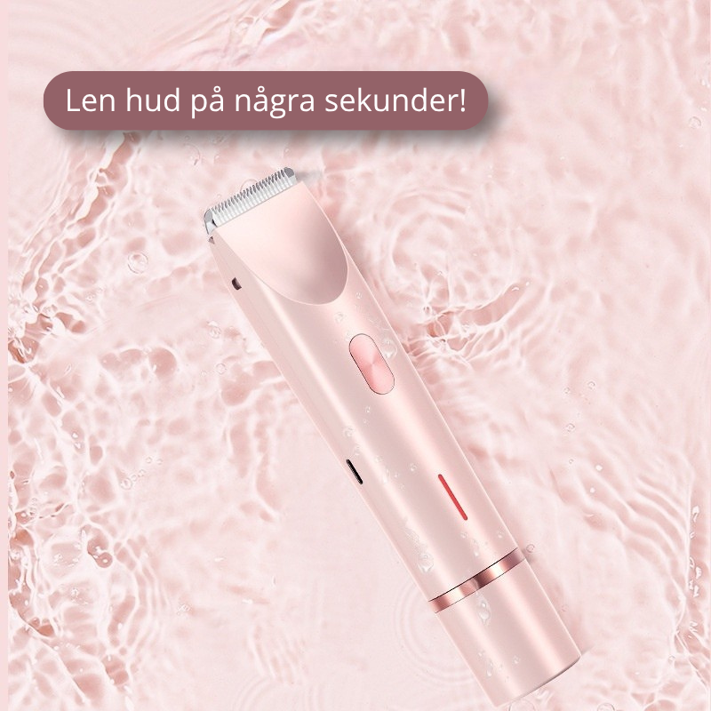 2-i-1 Elektrisk Lady Shaver – Dubbelhuvud, skonsam & vattentät