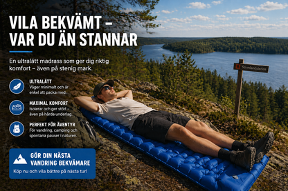 Bekväm luftmadrass för strand, park & sommarens alla utflykter