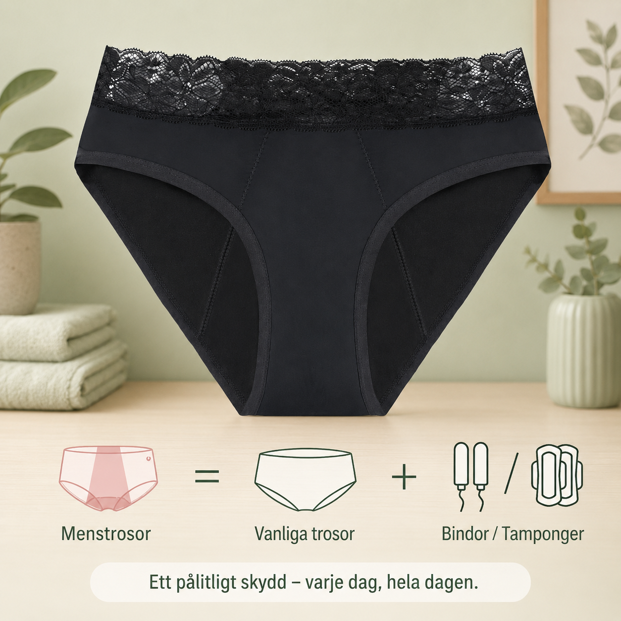 Menskompis™ med öppningsbara sidor och spetskant