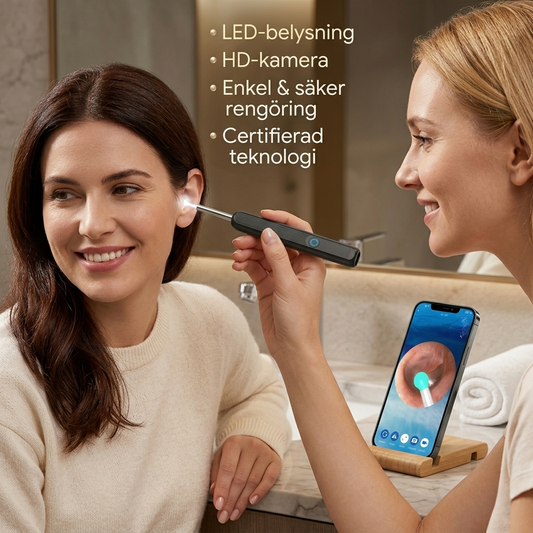 Smart öronrengörare med kamera & ledbelysning!
